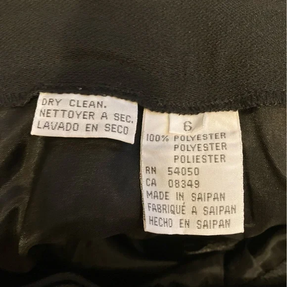 Jones Wear Black Pantsuit with Gold Buttons Mud Century Inspired 80s Powersuit - Picture 10 of 13